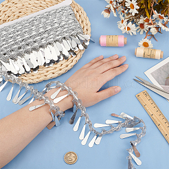 Лента из полиэстера длиной 10 м с каплевидной кисточкой.&nbsp;OCOR-WH0085-67A