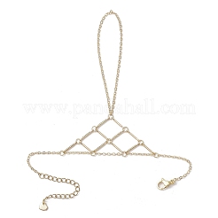 Bracelets à anneaux en chaîne de câble en laiton pour femmes&nbsp;BJEW-JB11579-01