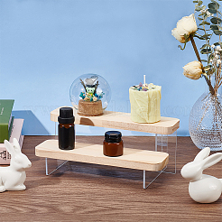 2-уровневые прозрачные акриловые минифигурки с подставкой для дисплея&nbsp;DIY-WH0410-33B