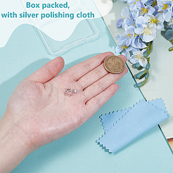 1 шт. 925 оправы для подвески из стерлингового серебра в форме кабошона&nbsp;STER-BC0003-55B