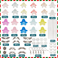 DIY-Sets zur Herstellung baumelnder Ohrringe mit Engel-Acryl- und Legierungsperlen&nbsp;DIY-SC0027-17