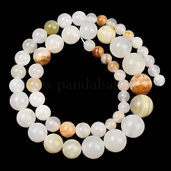Rangs de perles dégradées en jade vert naturel&nbsp;GG-CBA2AE1-A06-A