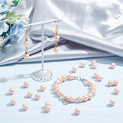 2 нити гальванизированных бусин из ракушек&nbsp;PEAR-NB0001-96