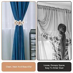 Подхваты для штор из волоконных цветов&nbsp;AJEW-WH20022-50A-01