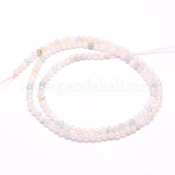 Природные морганит нитей бисера&nbsp;G-F509-08-2mm