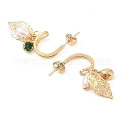 Серьги-гвоздики из нержавеющей стали 304 для женщин&nbsp;EJEW-Z065-01G