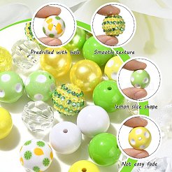 Набор непрозрачных акриловых бусин&nbsp;MACR-CJC0001-13A-01