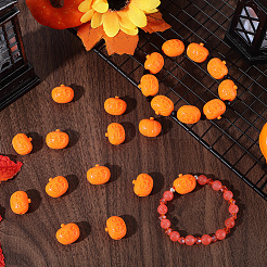 60 шт. непрозрачные смоляные бусины на Хэллоуин&nbsp;RESI-SC0036-67