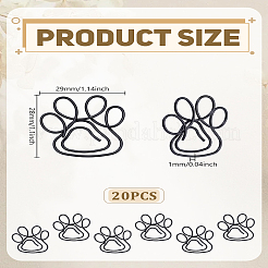 20 шт. утюг с отпечатком кошачьей лапы&nbsp;AJEW-LP0005-57