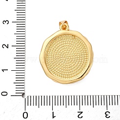 Подвески из латуни с цветочной эмалью&nbsp;KK-D390-17G-01