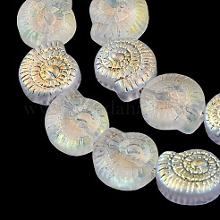 Стеклянные бусины с гальваническим покрытием &nbsp;EGLA-F164-AB02