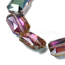 Perles en verre galvanisée&nbsp;EGLA-H002-A-10