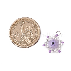 Подвески-звездочки из бисера&nbsp;PALLOY-MZ00574-06