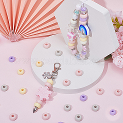 100 шт. Непрозрачные акриловые бусины&nbsp;MACR-SP0001-35