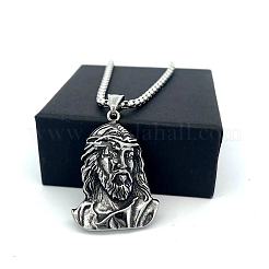 Религиозные подвески в виде головы Иисуса из нержавеющей стали 304 для мужчин и женщин.&nbsp;ZK3713