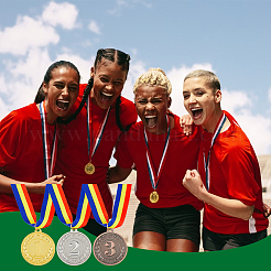 3шт. 3-х цветная медаль из сплава&nbsp;AJEW-FH0005-80