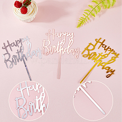 3 набор 3-х цветных акриловых украшений для торта&nbsp;DIY-SP0003-28