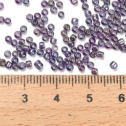 Прозрачный цвет радуги стеклянный бисер&nbsp;SEED-H004-01E