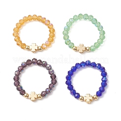 Стеклянные кольца для пальцев&nbsp;RJEW-JR00966