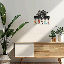 Cintres muraux en bois et en fer&nbsp;HJEW-WH0055-223