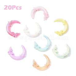 20 шт. непрозрачные акриловые бусины с УФ-покрытием&nbsp;PACR-YW0001-50