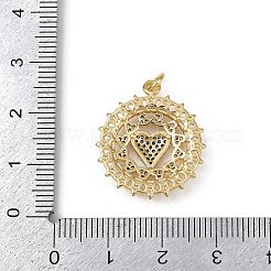 Латунные микро проложить кубического циркония подвески&nbsp;KK-S528-19G