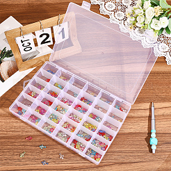 36 Gitter transparente Kunststoff verstellbare Trennwände Boxen mit Klappdeckel&nbsp;CON-PA0001-08