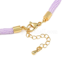 4 mm runde Nylon-Baumwollkordel zum Herstellen von Halsketten&nbsp;NJEW-C106-02G-08