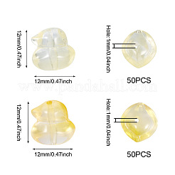 100шт 2 стиля ручной работы бусины лэмпворк&nbsp;LAMP-TA0001-47
