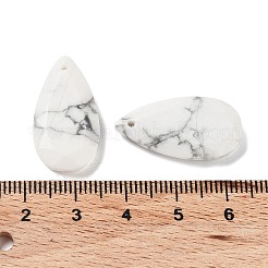 Граненые подвески из натурального говлита&nbsp;G-D082-01A