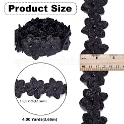 4 ярд органзы с цветочным кружевом&nbsp;OCOR-WH0070-165A