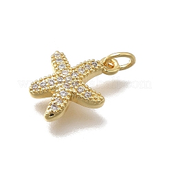 Ciondoli in ottone zirconi chiari micro pavé&nbsp;KK-D431-053B-G