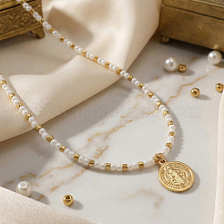 Подвеска в виде медальона Святого Бенедикта из нержавеющей стали 304&nbsp;AB8901