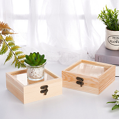 Scatola di legno&nbsp;CON-WH0080-17B