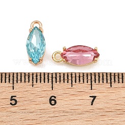 Pendentifs de verre en laiton&nbsp;GL-CBABDD8-02G