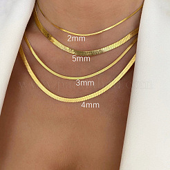 Colliers à chaîne serpent en acier inoxydable 304 pour femmes&nbsp;WG80FEF-16