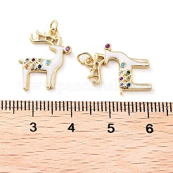 Pendentifs en laiton plaqués sur support pour thème de Noël&nbsp;X-KK-M280-11C-G