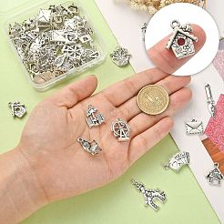 60шт 12 стиля подвески из сплава в тибетском стиле&nbsp;ST-CJ0002-56
