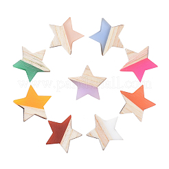 Кабошоны из смолы и дерева&nbsp;RESI-CJ0001-93