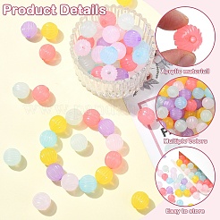 120шт 6 цвета имитация желе акриловые бусины&nbsp;MACR-YW0003-22