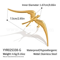 Регулируемые манжеты-кольца из нержавеющей стали 304 в форме птицы для женщин&nbsp;FZ9141-1