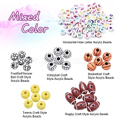 Набор акриловых бусин&nbsp;DIY-YW0003-46