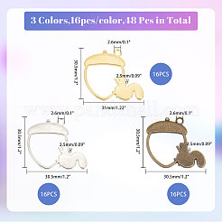 48шт 3 цвета подвески из сплава&nbsp;FIND-CA0008-69