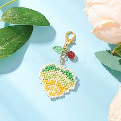 3 шт. 3 стиля подвесных бусин из акрила и стекла в виде кленового листа и натурального сердолика&nbsp;HJEW-MZ00347