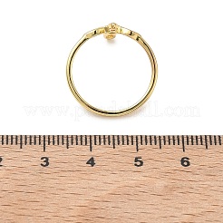 Anillos de latón para las mujeres&nbsp;RJEW-K261-07A-G
