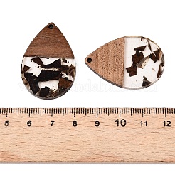 Pendentifs en résine époxy et bois de noyer&nbsp;RESI-T057-11D