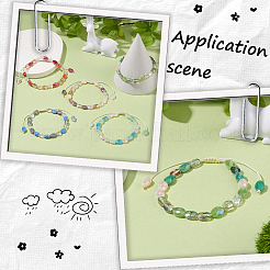 3 нить гальваника стеклянные бусины нити&nbsp;EGLA-PA0001-25C