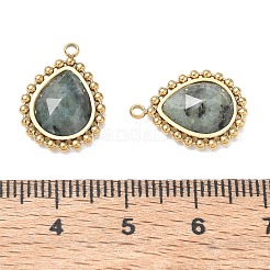 Pendentifs à facettes en turquoise (jaspe) naturelle africaine&nbsp;GG-CBA50CD-03G