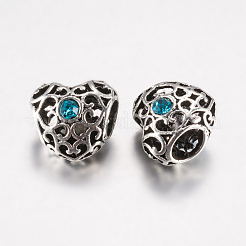 Тибетский сплав rhinestone европейский бисер&nbsp;PALLOY-F200-06C