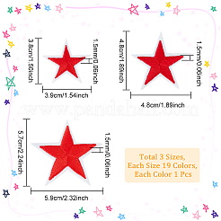 3 комплект 3-х видов компьютерной вышивки с термоприклеиванием/пришиванием нашивок&nbsp;DIY-FG0003-65